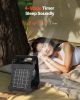 10000mAh Rechargeable Solar Fan LED Lantern 7 Inch Portable Cordless 4W