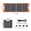 FlashFish 100W 18V Foldable Portable Solar Panel; Charger 5V USB; 18V DC; Type-C Output; Compatible with Portable Generator; Other Devices