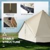 Outsunny 16.5' Large 10 Person Family Tent, Waterproof Teepee Bell Tent, Camping, Huge, Four Season