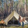 Outsunny 16.5' Large 10 Person Family Tent, Waterproof Teepee Bell Tent, Camping, Huge, Four Season