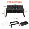 Portable Charcoal Grill Stainless Steel Outdoor Folding BBQ Tabletop Barbecue Grill