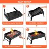 Portable Charcoal Grill Stainless Steel Outdoor Folding BBQ Tabletop Barbecue Grill