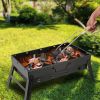 Portable Charcoal Grill Stainless Steel Outdoor Folding BBQ Tabletop Barbecue Grill