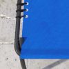 Outsunny 2 Folding Chaise Lounge Chairs, 4-Position Reclining Back, Pillow, Breathable Mesh & Bungee Seat, Blue