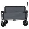 3-in-1 Convertible Folding Wagon Cart with Bench Seat & Storage - 500lbs Heavy-Duty Utility Wagon, 180L Capacity All-Terrain Wheels for Camping