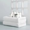 6pcs Portable Disposable Towels, Thickened, Individually Wrapped, Soft, Lt Beige, Highly Absorbent, Great for Camping, Hiking