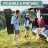 75 Inch Heavy Duty Folding Portable Camping Cot, with Flip Mattress, with Carry Bag, 600 lbs Capacity for Adults and Teens.