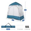 Portable Outdoor Pop Up 2 Room Instant Tent, Blue/White, Shower, Toilet, Dressing, Privacy Tent, 90x90x48"