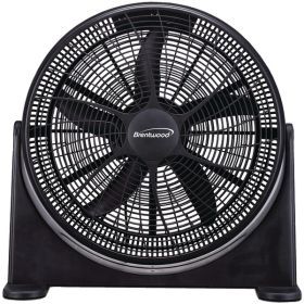 20-in 3-Speed High Velocity Fan, Black