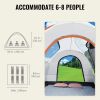 VEVOR SUV Camping Tent, 8'x8' Attachment with Double Rain Layer and Carry Bag, 6-8 People
