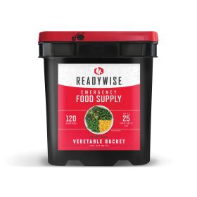120 Serving ReadyWise Freeze Dried Vegetable Bucket