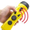 Yellow 4 n 1 Dynamo 3 LED Flashlight w/ Phone Charger
