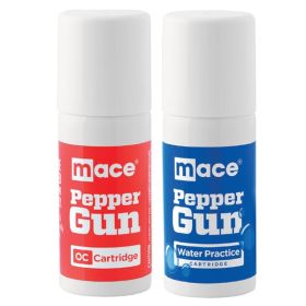 1 Mace Brand Replacement OC Pepper Cartridge / 1 Practice Water Cartridge