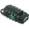 Eton® Scorpion II AM/FM/NOAA® Weatherband Radio and Flashlight, Black and Green