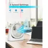 BLACK+DECKER™ 7-In. 3-Speed Portable Turbo Table Fan with Adjustable Tilt, White