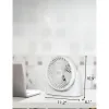 BLACK+DECKER™ 7-In. 3-Speed Portable Turbo Table Fan with Adjustable Tilt, White
