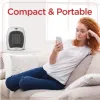 BLACK+DECKER™ 1,500-Watt-Max Desktop Ceramic Heater with Fan Setting (White)