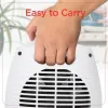 BLACK+DECKER™ 1,500-Watt-Max Desktop Ceramic Heater with Fan Setting (White)