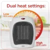 BLACK+DECKER™ 1,500-Watt-Max Desktop Ceramic Heater with Fan Setting (White)