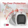BLACK+DECKER™ 1,500-Watt-Max Desktop Ceramic Heater with Fan Setting (White)