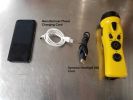 Yellow 4 n 1 Dynamo 3 LED Flashlight w/ Phone Charger