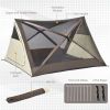 Outsunny Camping Tent, Easy Setup for 2-3 People, Ventilation Windows, Travel Bag Included