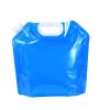 Portable 5L Water Bag with Handle, Storage Container, Jug Bottle For Outdoor Travel Camping; Foldable for Empty Storage