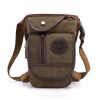 Canvas Drop Leg Bag Multi-Pocket Outdoor Waist Pack For EDC Tactical Military Outdoor Hiking Climbing Bike Travel