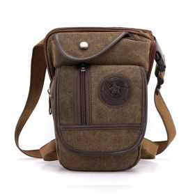 Canvas Drop Leg Bag Multi-Pocket Outdoor Waist Pack For EDC Tactical Military Outdoor Hiking Climbing Bike Travel