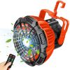 5200mAh LED Camping Fan Light, Outdoor USB Rechargeable Tent Camping Light, Travel Portable Ceiling Fan Lamp, Emergency Power Bank