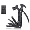 Portable Stainless Steel Claw Hammer Pocket Multi-Tool With Nylon Sheath Outdoor Survival Camping Hiking Equipment