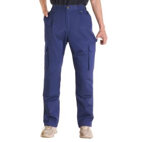 VEVOR FR Pants for Men Flame-Resistant Cargo Pants Multi-Pockets XL Dark Blue
