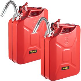 VEVOR Jerry Fuel Can, 5.3 Gallon / 20 L Portable Jerry Gas Can with Flexible Spout System