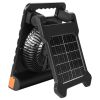 10000mAh Rechargeable Solar Fan LED Lantern 7 Inch Portable Cordless 4W
