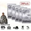 20 PACK Emergency Solar Blanket Survival Safety Insulating Mylar Thermal Heat