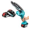 6 inch Mini Cordless Chainsaw ,w/ 2x2000mAh Batteries,Battery Powered Chainsaw for Wood Tree Cutting