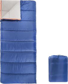 30F Cool Weather Sleeping Bag, 75 Inches x 33 Inches, Blue
