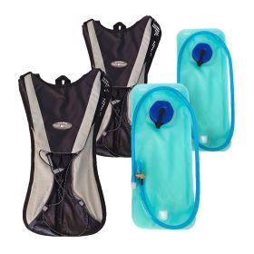 2 Pk Hydration Backpacks each w/2L Water Hydration Bladder Backpacks for Outdoors