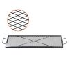 VEVOR X-Marks Fire Pit Grill Grate, Rectangle Cooking Grate, Heavy Duty Steel Campfire BBQ Grill Grid with Handle and Support X Wire