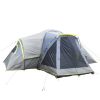 10 People Three Room Family Camping Tent, Dark Gray Polyester Cloth, Fiberglass Poles Camping Tent