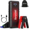 DBPOWER Portable Car Jump Starter 4000A Peak 88.8Whr (Up to ALL Gas/10L Diesel Engine) 12V Auto Battery Booster Pack, Smart Clamp Cable