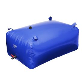 VEVOR 105.7 Gallon Water Storage Bladder, Water Tank, 1000D Blue PVC Collapsible Water Storage Containers, Large Capacity Soft Water Bag