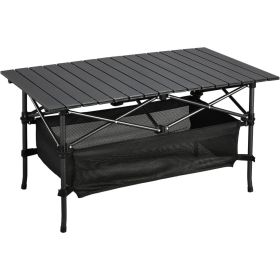 Lightweight, Aluminum Folding Roll Up Table with Easy Carrying Bag for Indoor, Outdoor, Camping, BBQ