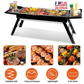 Portable Foldable Barbeque Grill for Outdoor, Lightweight