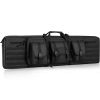 VEVOR 42in Tactical Double Firearm Range Bag, Soft Outdoor Case with Lockable Zipper, Portable Handle & Shoulder Strap