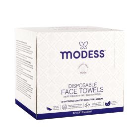 Modess disposable facial wipes, 50 pieces, dry/wet/ultra-soft, strong water absorption, clinically tested, vegetarian Travel, bathroom, face washing