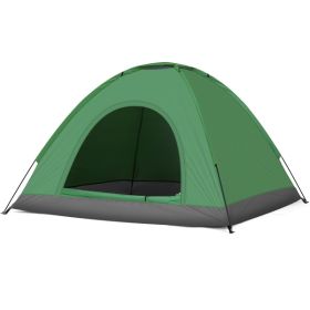 3-4 Person Camping Dome Tent, Army Green