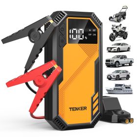 5000A Car Jump Starter, Gas or Diesel, Portable Power Bank, LED Flashlight, 12V Jumper Box, 10 Protections Built-in