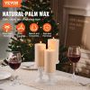 VEVOR 3 Pack Unscented White Pillar Candles, Each One Burns 65 Hours Long