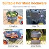12000W Portable Camping Stove With Cassette Adapter Windproof Igniter Outdoor Camping Backpacking Burner with Carrying Case